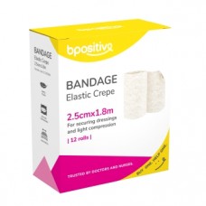 Crepe Bandage Medium 2.5cm x 1.8m (unstretched)